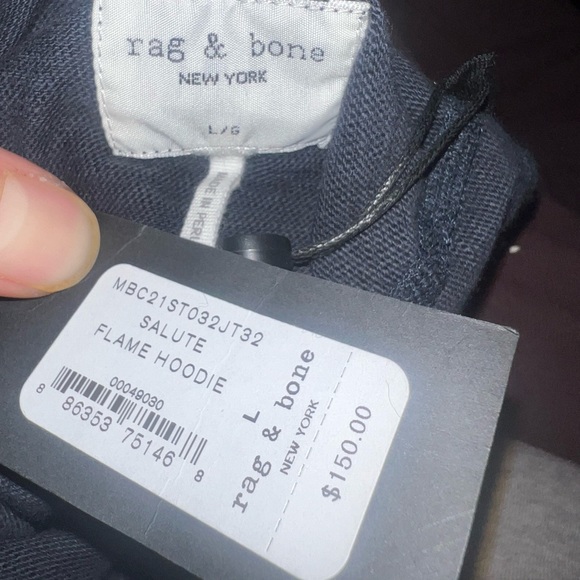 RAG & BONE
Navy Classic Flame Hoodie - Picture 4 of 4